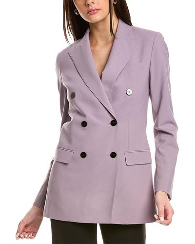 Theory Double-breasted Tailor Jacket - Purple