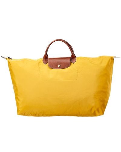 Longchamp Le Pliage Xl Nylon Travel Tote - Yellow
