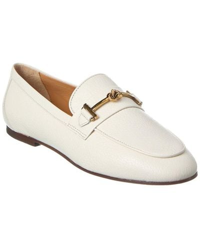 Tod's Double T Leather Loafer - White