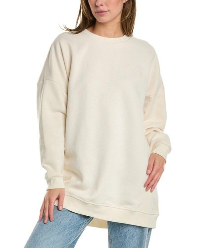 Ganni Oversized Sweatshirt - Natural