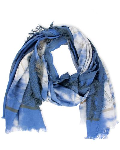 Saachi Tie Dye Multi Way Scarf - Blue