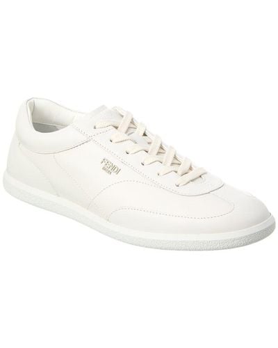 Fendi Light Leather Sneaker - White