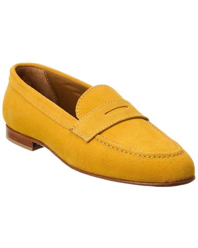 Alfonsi Milano Simona Leather Loafer - Yellow