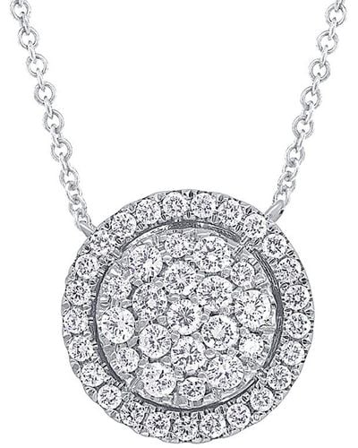 Diana M. Jewels Fine Jewelry 14k 0.48 Ct. Tw. Diamond Necklace - Multicolor