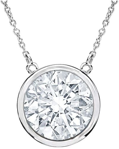 Diana M. Jewels Fine Jewellery 18k 1.00 Ct. Tw. Diamond Pendant Necklace - White