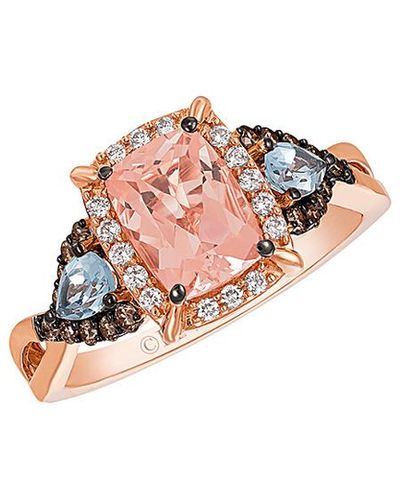 Le Vian 14k Rose Gold 1.73 Ct. Tw. Diamond & Gemstone Ring - White
