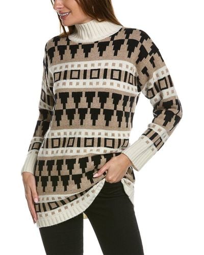 Max Mara Navarra Wool & Cashmere-blend Tunic Jumper - Brown