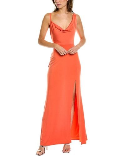Laundry By Shelli Segal Cowl Maxi Dress - Red