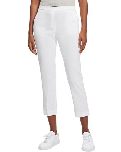 Theory Treeca Linen-blend Pull-on Pant - White