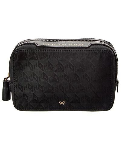 Anya Hindmarch Important Things Nylon Pouch - Black