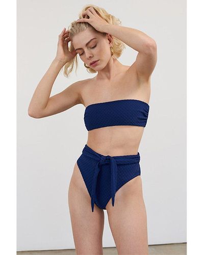 Mara Hoffman Abigail Bikini Top - Blue