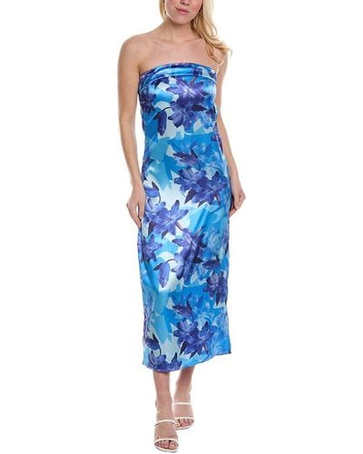 REVERIEE Tube Dress - Blue