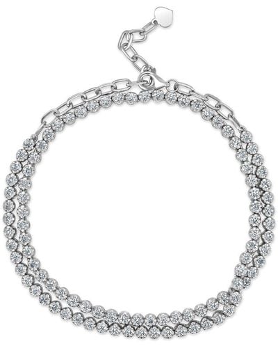 Sabrina Designs 14k 2.08 Ct. Tw. Diamond Adjustable Tennis Necklace - Metallic