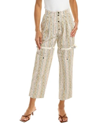 Etro Relaxed Pleated Trouser - Natural