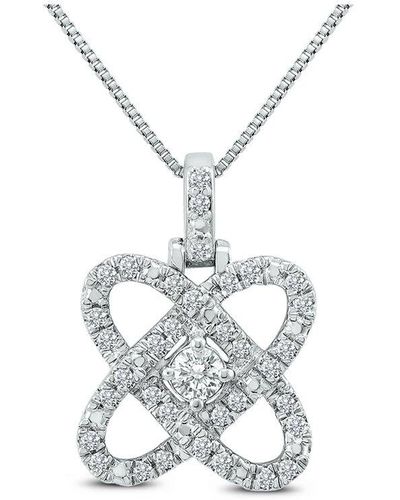 The Eternal Fit Silver 0.25 Ct. Tw. Diamond Necklace - White