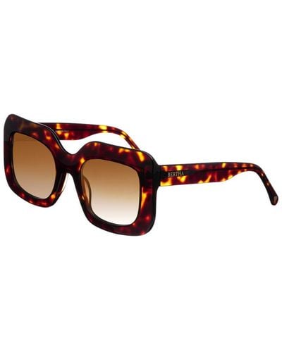 Bertha Brsit103-2 67mm Polarized Sunglasses - Brown