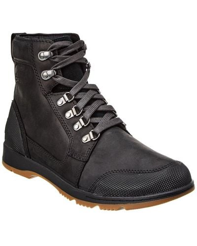 Sorel Ankeny Ii Mid Leather Boot - Black
