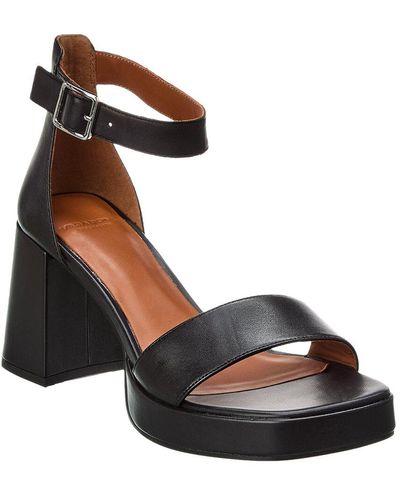 Vagabond Shoemakers Fiona Leather Platform Heels - Black