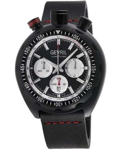 Gevril Canal Street Chrono Watch - Gray