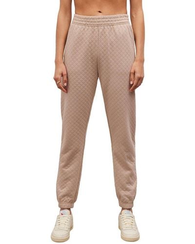 Z Supply Slim Quilted Jogger - Natural