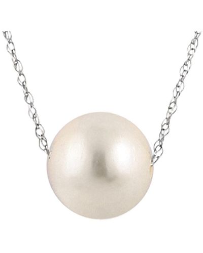 Splendid 14k 10-11mm Freshwater Pearl Necklace - White