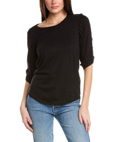 Chrldr Kristina Ruched T-shirt - Black