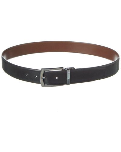 Hart Schaffner Marx Siena Reversible Leather Belt - Brown