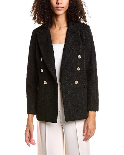 7021 Tweed Blazer - Black