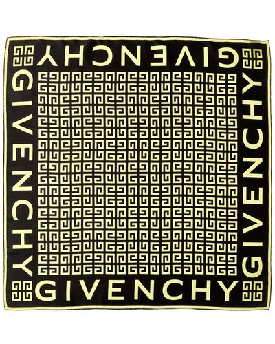 Givenchy 4g Monogram Silk Scarf - Black