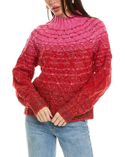 STAUD Evelyn Sweater - Red