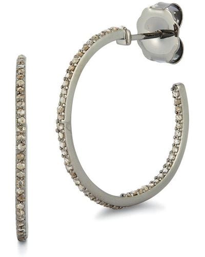 Banji Jewelry Silver 0.77 Ct. Tw. Diamond Earrings - Metallic
