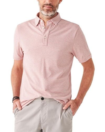 Faherty Movement Polo Shirt - Pink