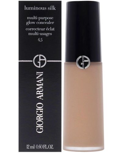 Giorgio Armani 0.4Oz 4.5 Light To Medium Neutral Luminous Silk Concealer - Black