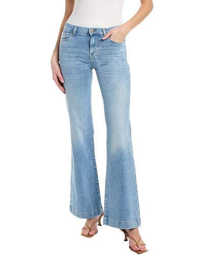 7 For All Mankind Dojo Siplaybook Flare Jean - Blue
