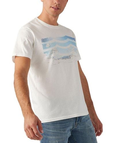 Sol Angeles Riviera Waves Crew T-shirt - Grey