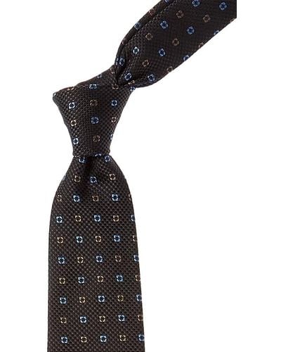 Canali Black Silk Tie