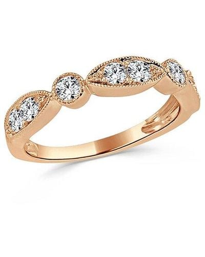 Sabrina Designs 14k Rose Gold 0.04 Ct. Tw. Diamond Ring - White