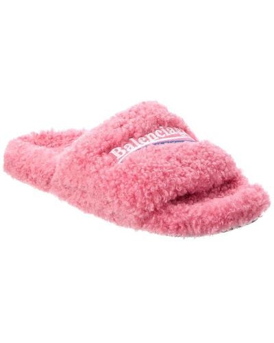 Balenciaga Furry Slide - Pink