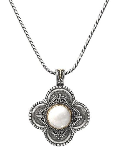 Konstantino 18k & Silver Labradorite Necklace - Metallic