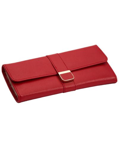 WOLF 1834 Palermo Jewelry Roll - Red
