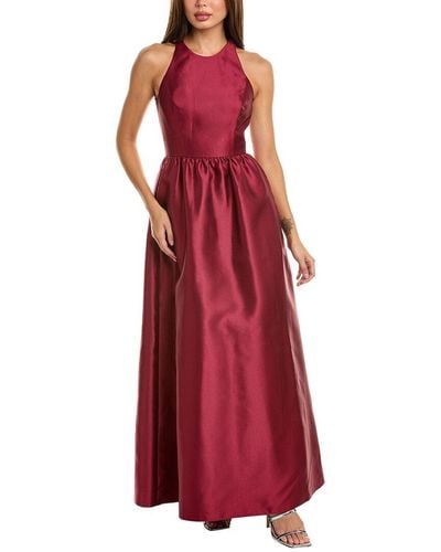 Alfred Sung Keyhole Back Gown - Red