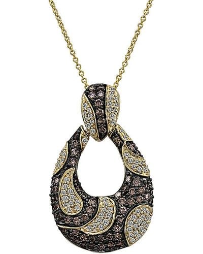 Le Vian Chocolatier Diamond Loop 18" Pendant Necklace (1-1/2 Ct. T.w. - Metallic