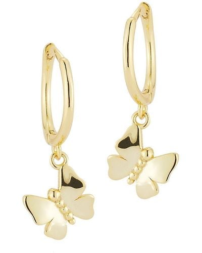 Glaze Jewelry 14k Over Silver Butterfly Earrings - Metallic