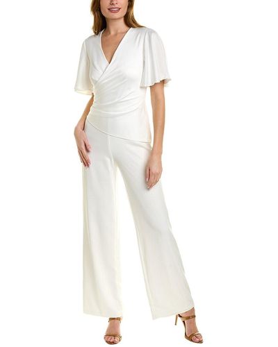 Adrianna Papell Wide Leg Jumpsuit - White