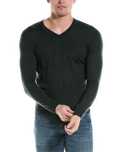 Armani Exchange Wool V-neck Sweater - Black