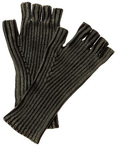 John Varvatos Fingerless Gloves - Black