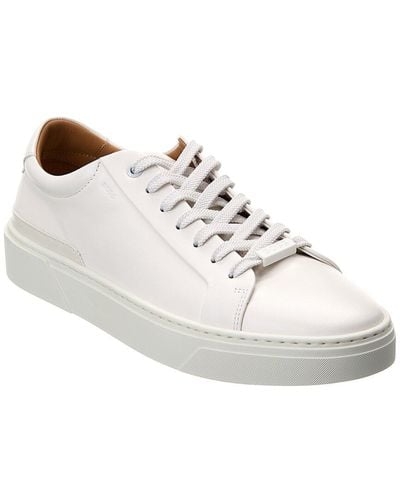BOSS Gary Leather Trainer - White