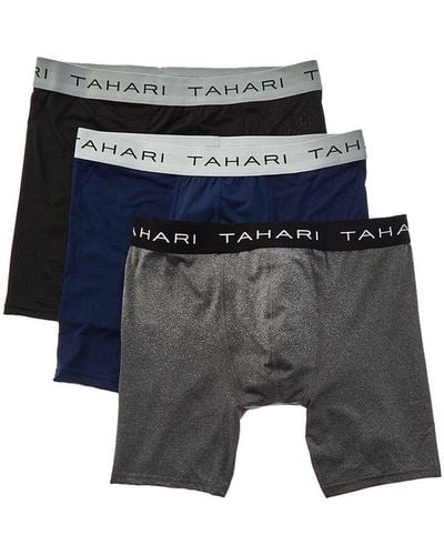 Tahari 3pk Performance Boxer Brief - Blue