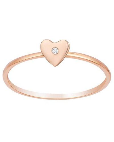 Ariana Rabbani 14k 0.01 Ct. Tw. Diamond Heart Ring - White