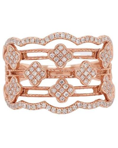 Diana M. Jewels Fine Jewelry 14k Rose Gold 0.40 Ct. Tw. Diamond Ring - Pink